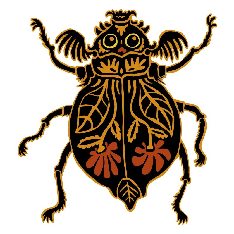 bunter Blumenkäfer