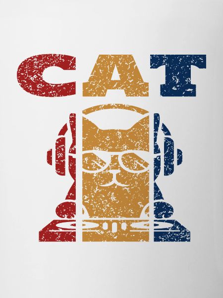 DJ Cat Retro Design