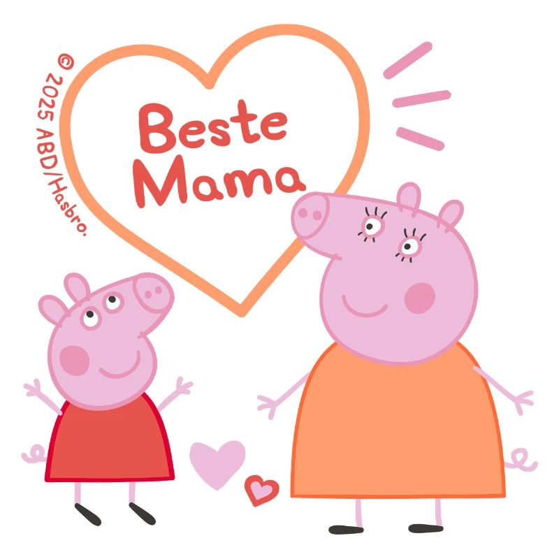 Peppa Pig Design Beste Mama Mit Peppa & Mama Wutz
