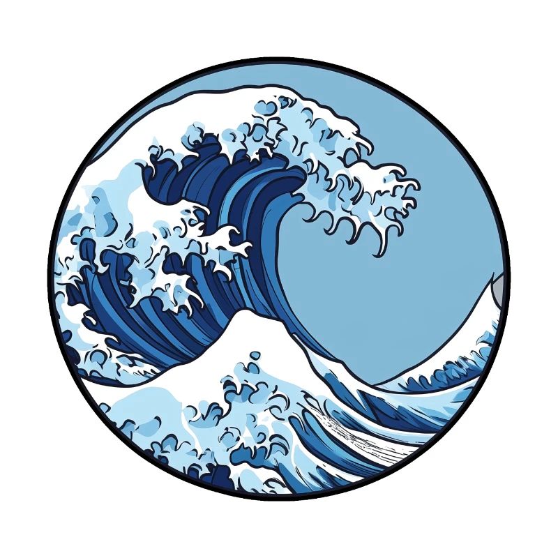Wave, Water, Ocean, Japanese Wave, Logo