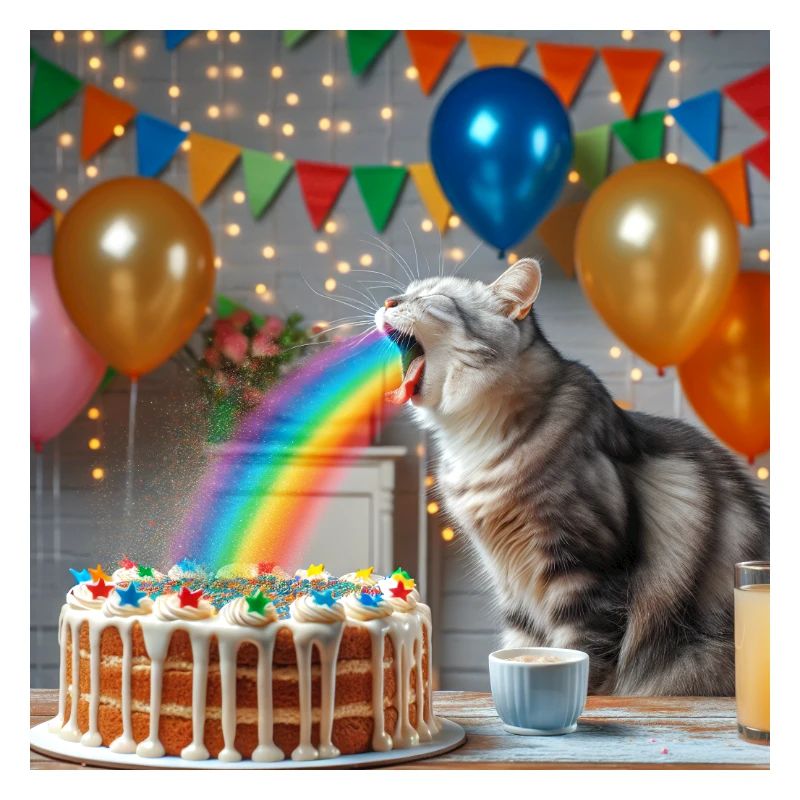 Chat Arc-en-ciel