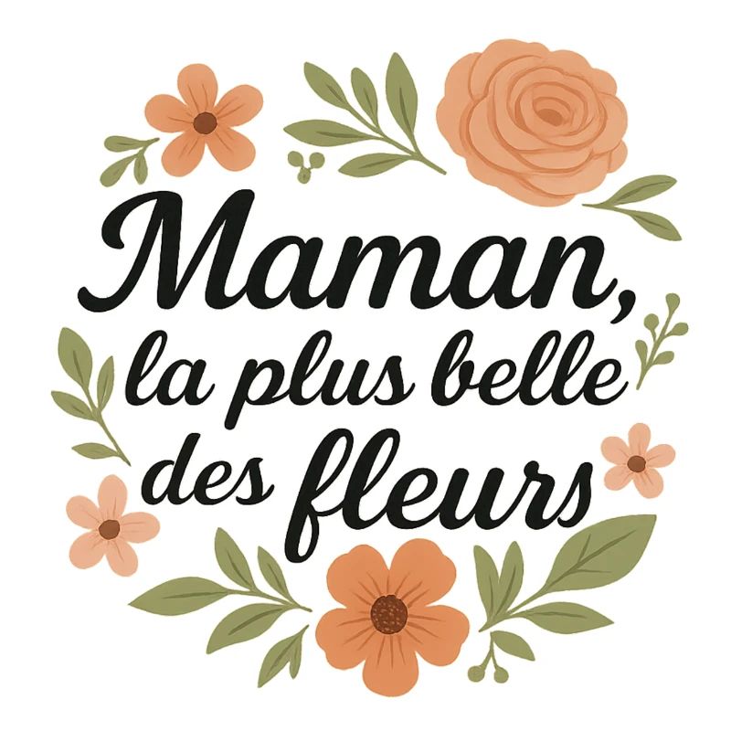 Maman, la plus belle des fleurs