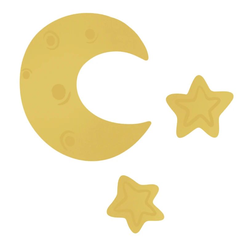 Lune et étoiles