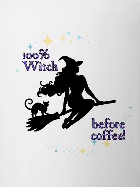 100% Witch before coffee