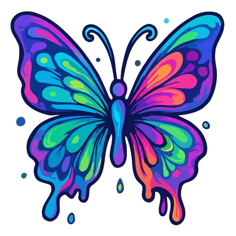 Papillon arc-en-ciel