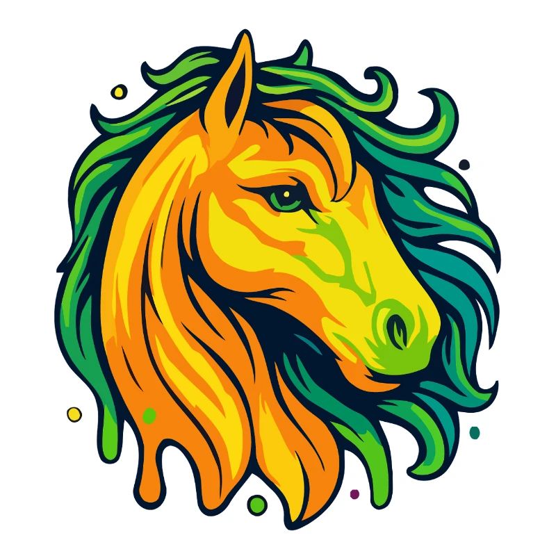Neon Pferdekopf