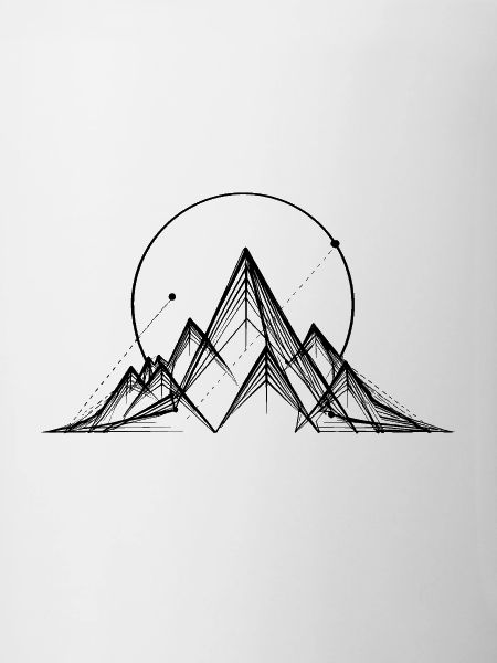 Geometrisches Berg-Logo