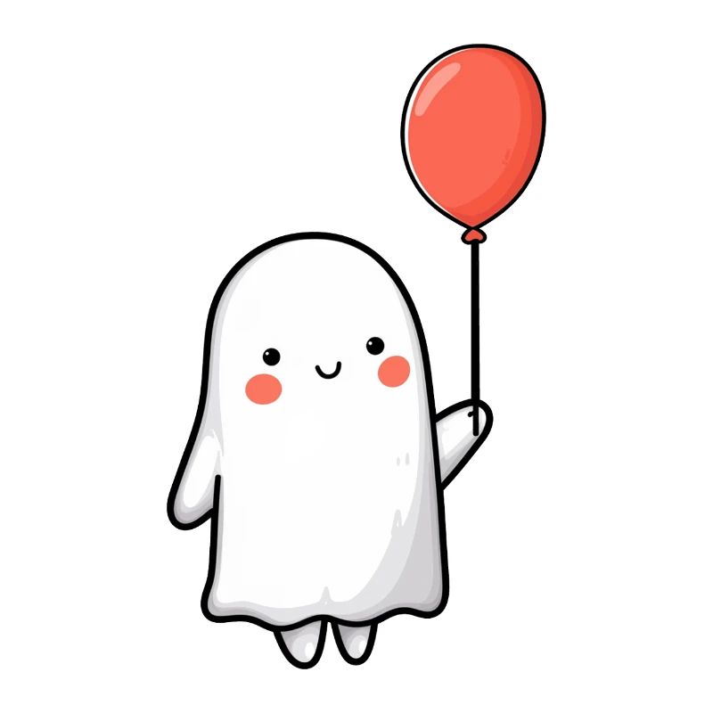 fantôme et ballon