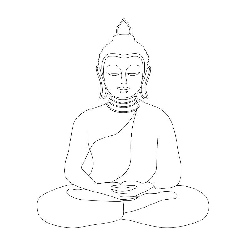 Contour de Bouddha