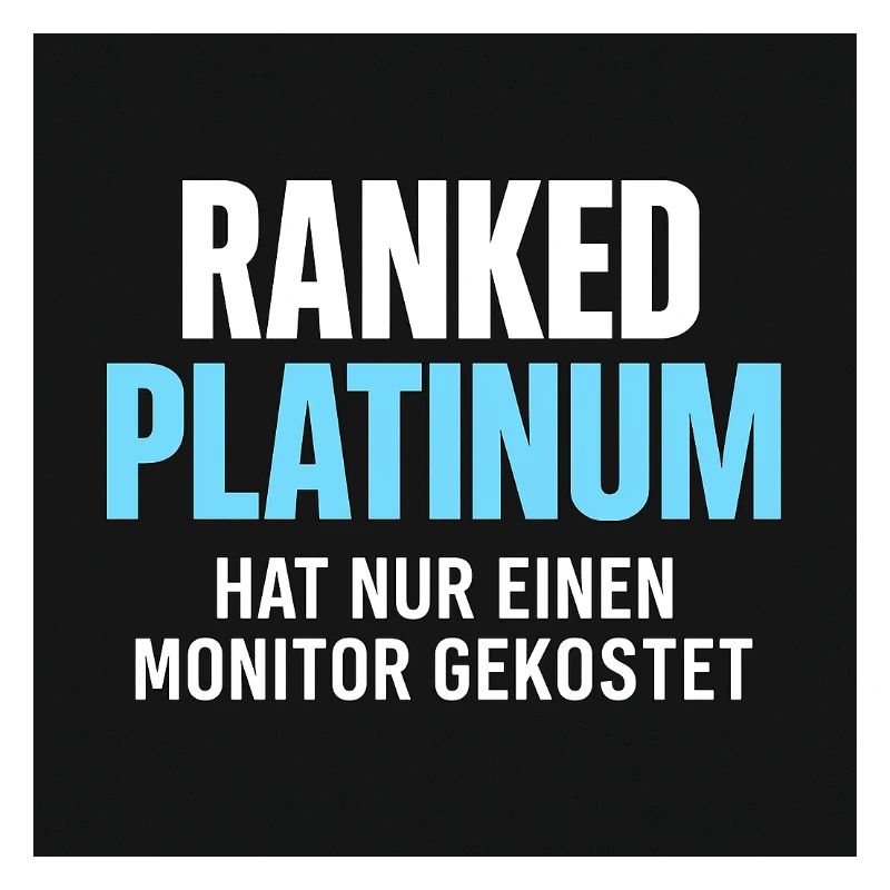 Rangliste Gaming Spruch Design