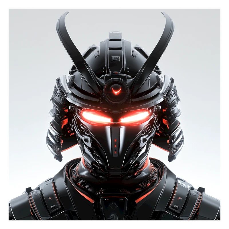 Digital Samurai Futuristic Maskerade