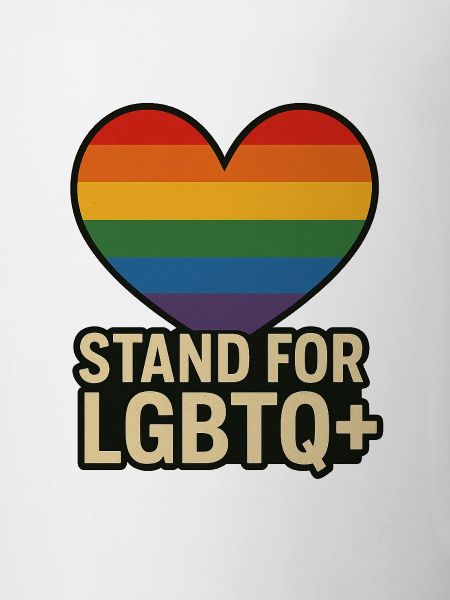 Pride Heart LGBT Support Design