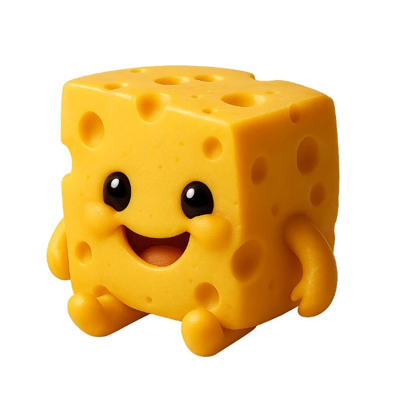 Caractère fromager au visage amical