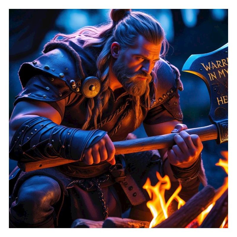Fantasy Wikinger mit einer Axt