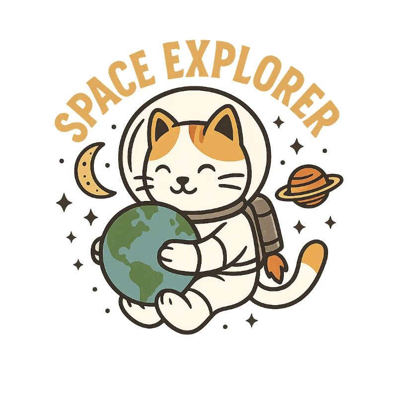 Space Explorer – Kawaii Astronaut Cat