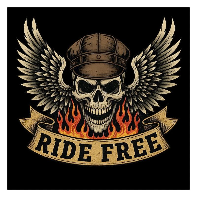 Conception de crâne de motard