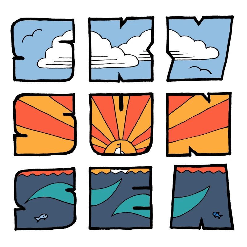Ciel Soleil Mer