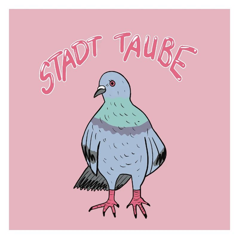 Stadttaube Illustrationsdesign