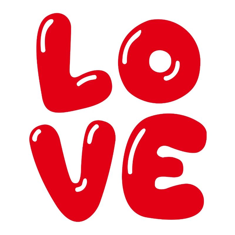 Red and artistic love design
