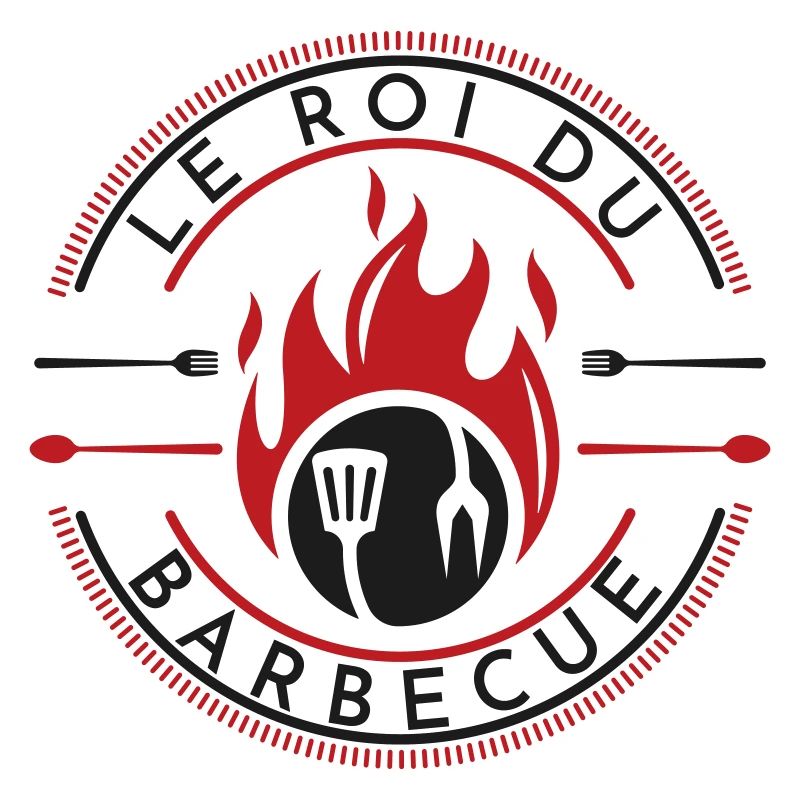 Barbecue Fire Kitchen Logo