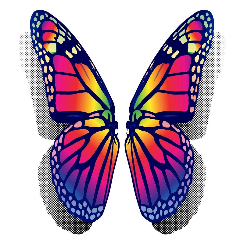 Rainbow Butterfly Wings