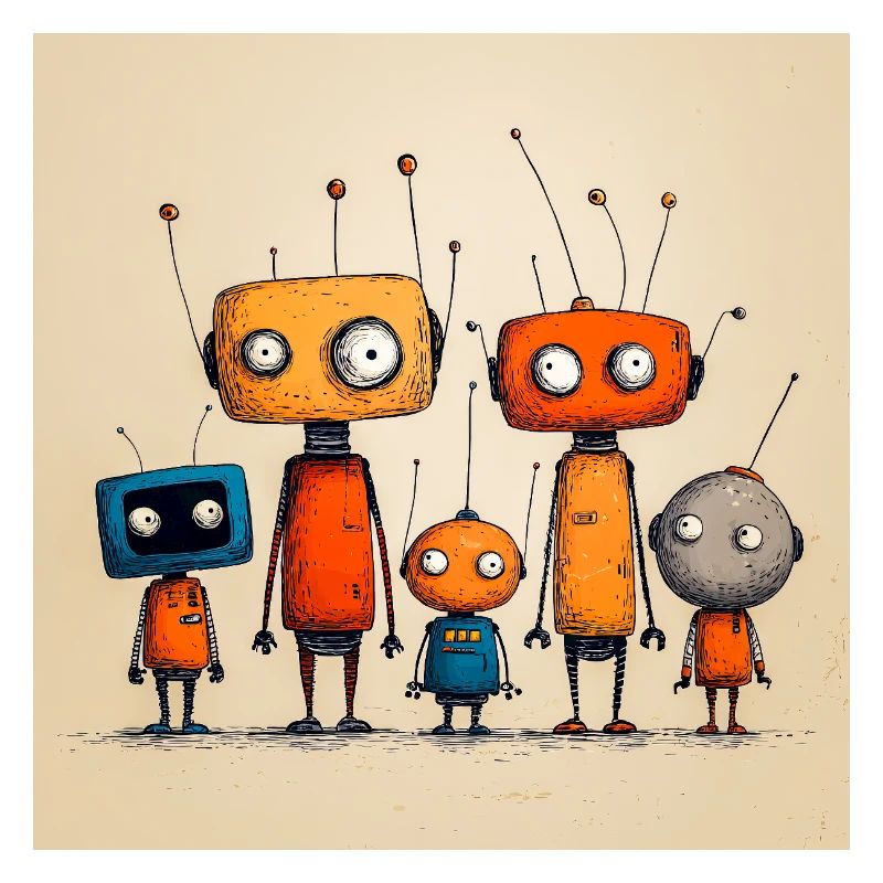 Robot Amicaux Enfantins