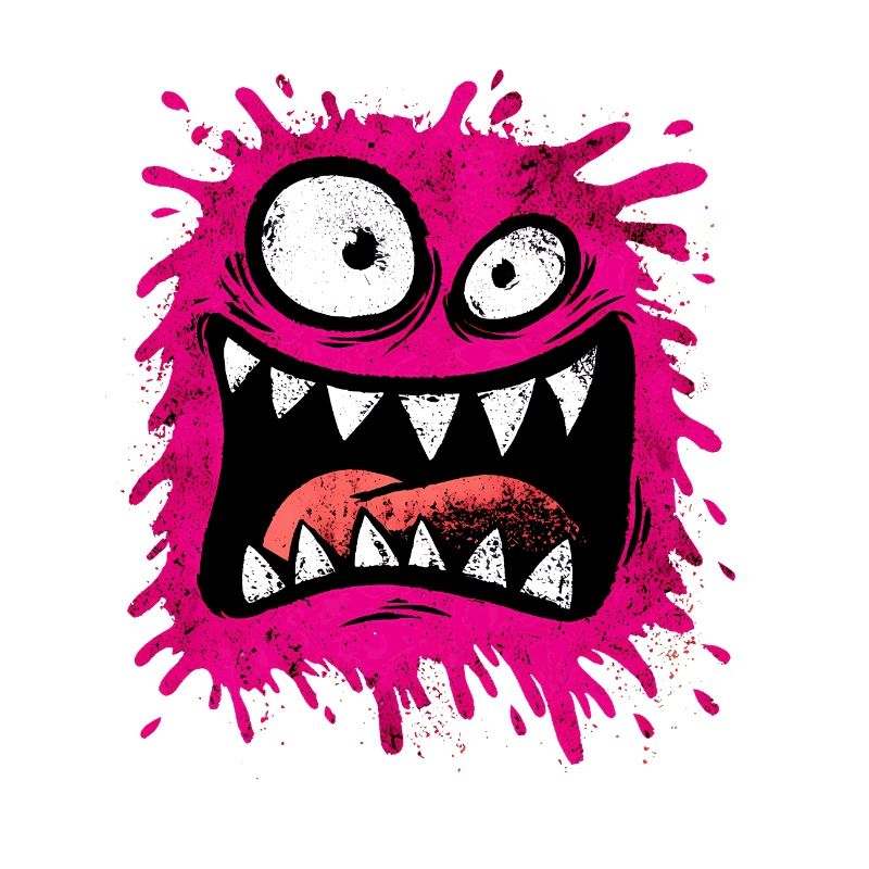 Monstre psychédélique coloré