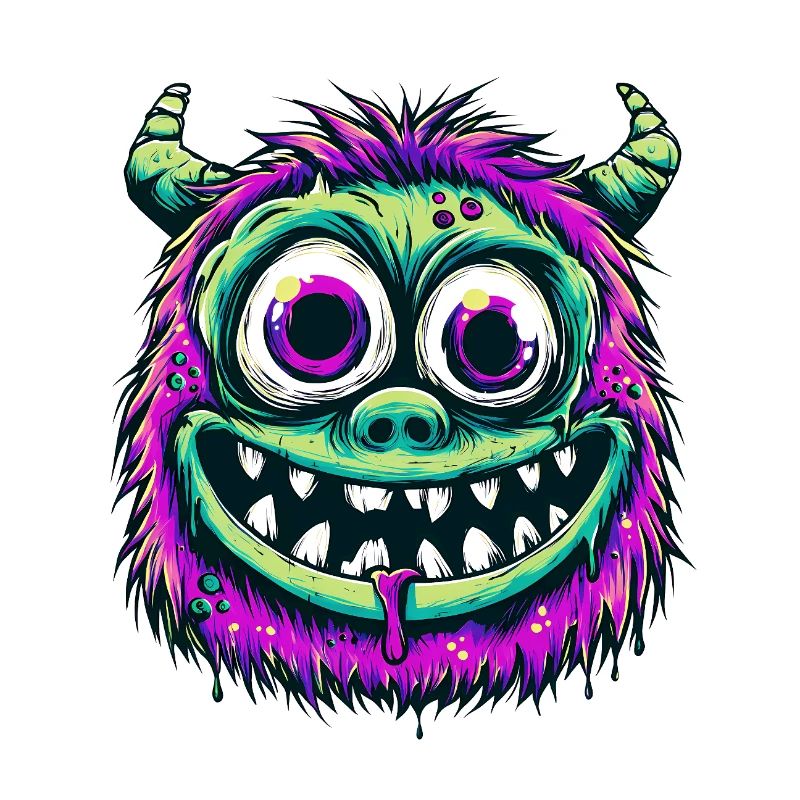 Colorful Psychedelic Monster