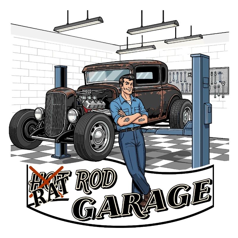 Vintage Car Workshop Design