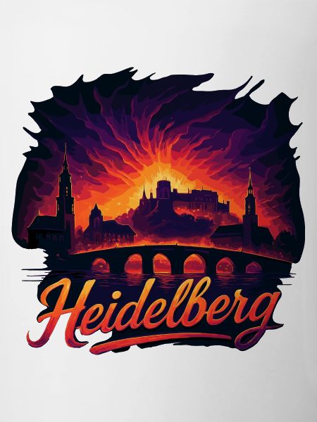 Heidelberg city silhouette magnificent gift