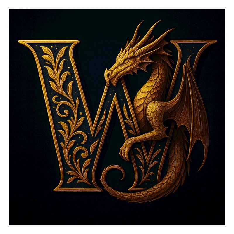 W – Magic Ornament with Dragon