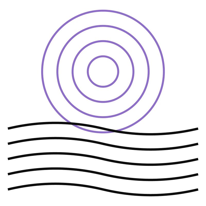 Conception abstraite de cercle géométrique