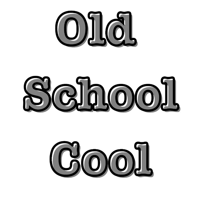 Conception de typographie vintage 'Old School Cool'