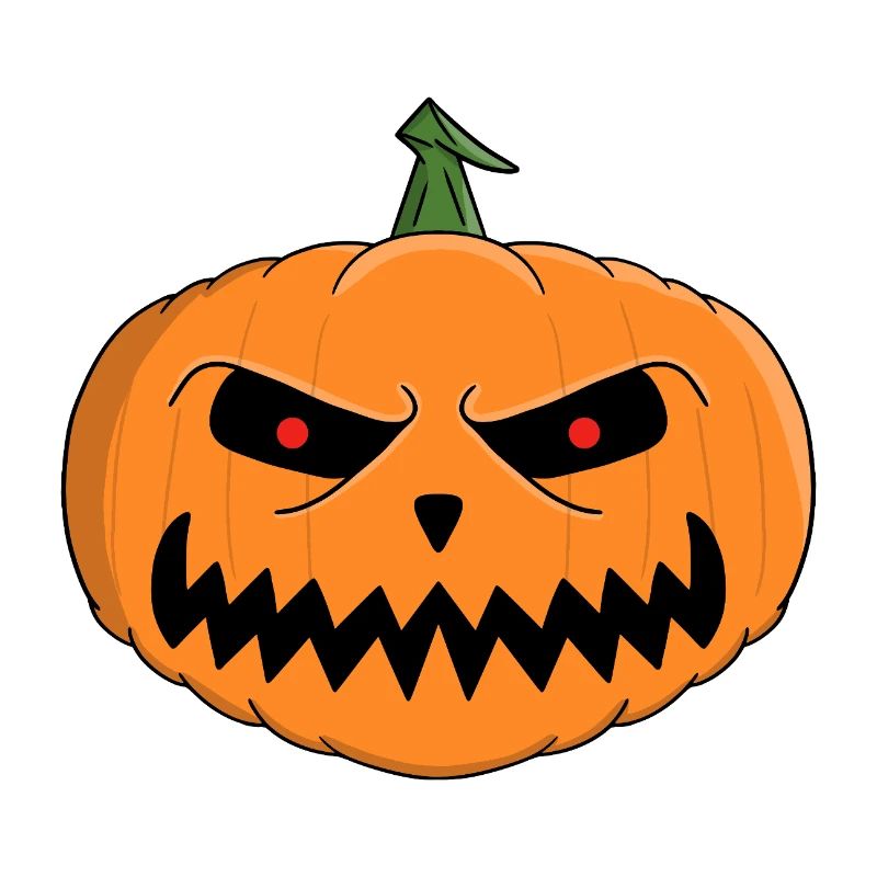 Menacing Jack-O'-Lantern Halloween Design