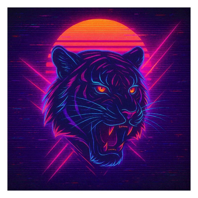 Néon Sunset Cat