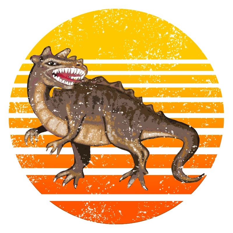 Dinosaur Sunset Design