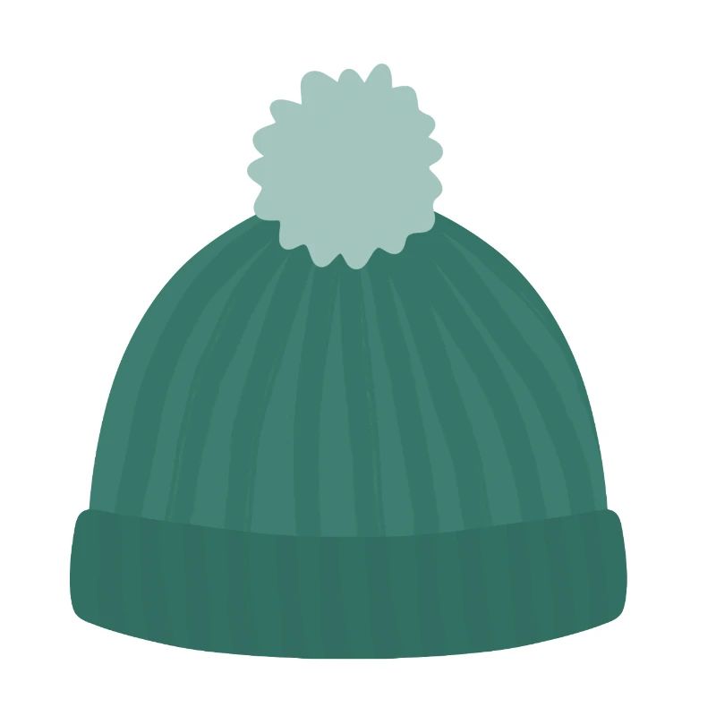 Bonnet en tricot avec pompon