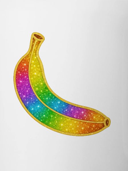 Rainbow Glitter Banana