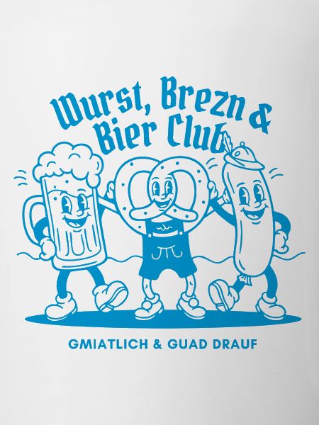 Lustiges Bier- und Wurst-Design