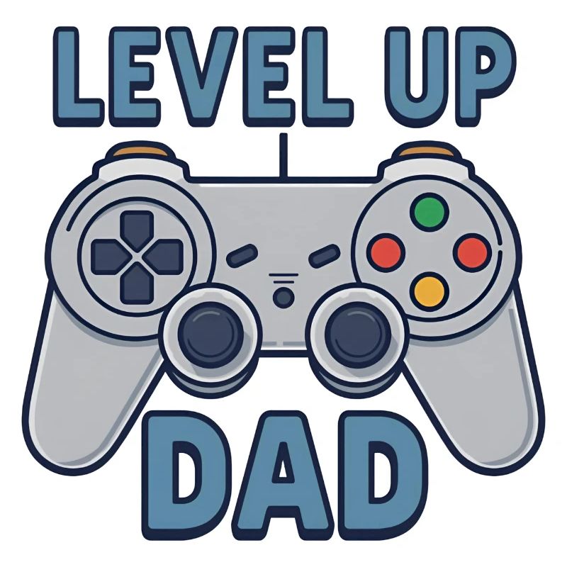 Level Up Dad – Gamer Controller Gift