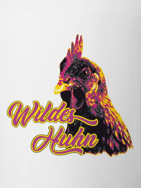 Expressive Wild Chicken Motif Print