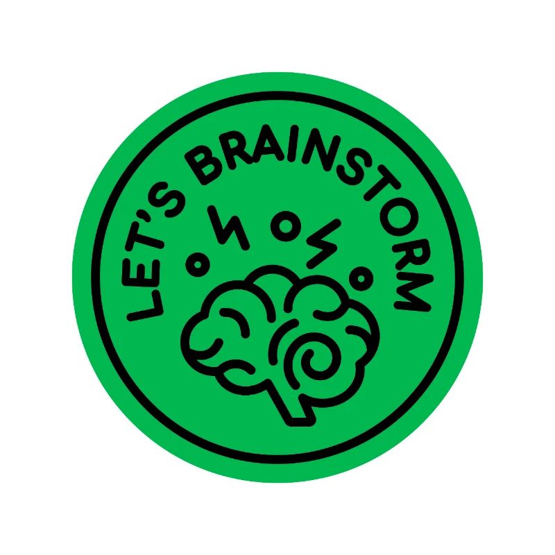Creative Brain with Motivational Slogan