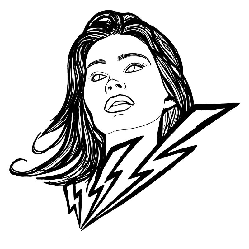 Femme Lightning Potrait