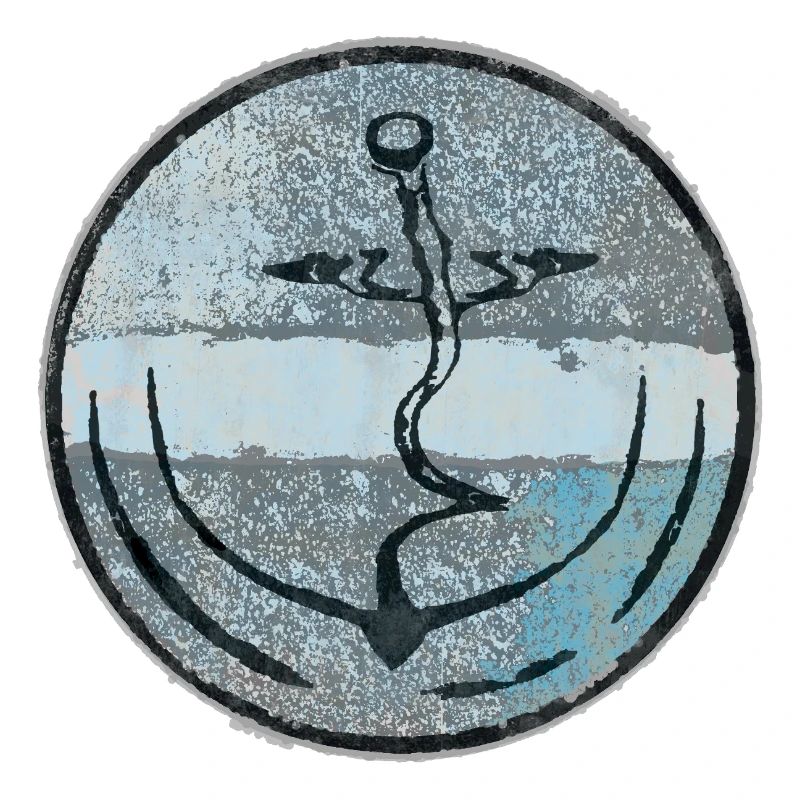 Abstrakte Anker Illustration
