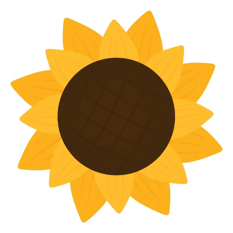 Sunny Sunflower Botanical Pattern