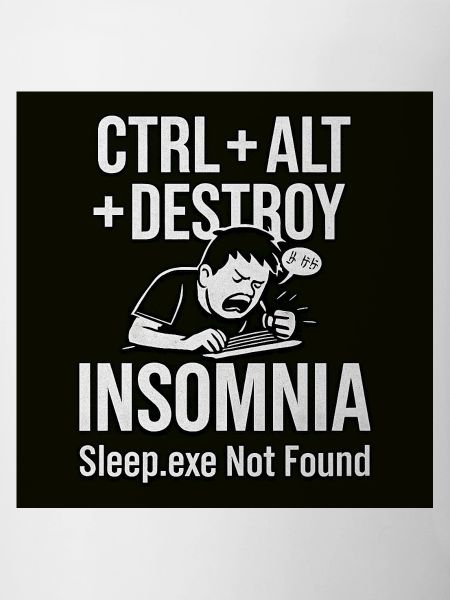 Insomnia Meme T-shirt graphique