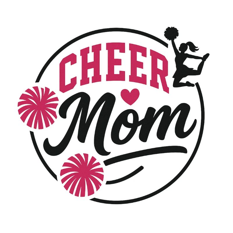 Cheer Mom Illustration