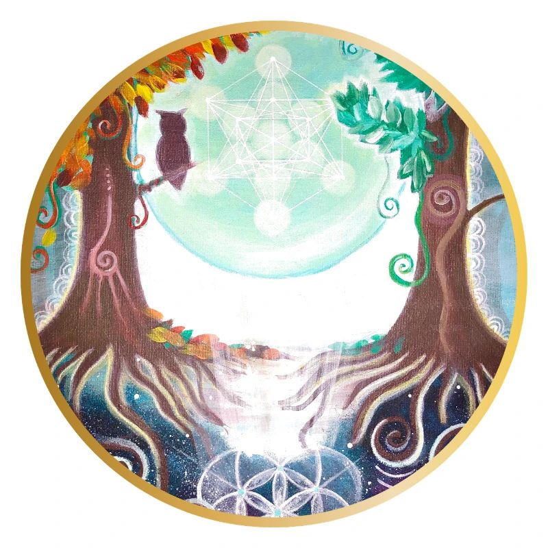 Mystical Nature Connection Illustration