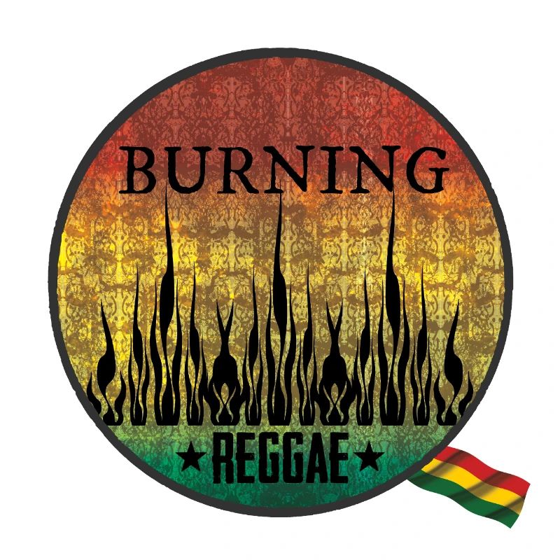Emblème Reggae brûlant