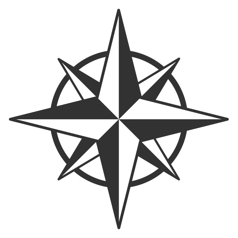 Compass Rose Symbol Design